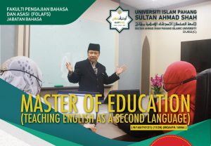 MASTER OF EDUCATION TEACHING ENGLISH AS A SECOND LANGUAGE (N/145/7/0121) (11/26) (MQA/FA14954)